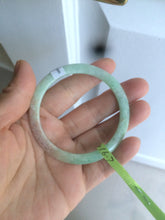 Load image into Gallery viewer, 52mm Certified Type A 100% Natural apple green/brown/red thin(flat) Jadeite Jade bangle L85-7336