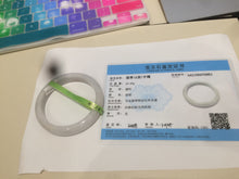 Load image into Gallery viewer, 54.3mm Certified type A 100% Natural light green/white/orange jadeite jade bangle KS75-6861