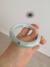 Load image into Gallery viewer, 57.5mm Certified Type A 100% Natural icy green/white Jadeite Jade bangle AT20-1351