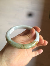 Load image into Gallery viewer, 59mm Certified Type A 100% Natural white/yellow/green Jadeite Jade bangle D59-0575