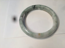 Load image into Gallery viewer, 60.8mm Certified Type A 100% Natural green yellow small flowers Jadeite Jade bangle AQ35-9157