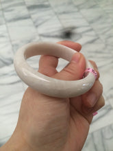 Load image into Gallery viewer, 55mm Certified Type A 100% Natural white/beige Jadeite Jade bangle L52-7215