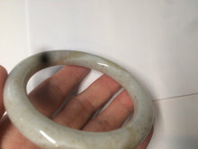 Load image into Gallery viewer, 57.3mm 100% Natural beige brown round cut nephrite Jade bangle HT57