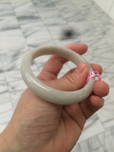 Load image into Gallery viewer, 55.2mm type A 100% Natural green/ white Jadeite Jade bangle Y54