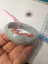 Load image into Gallery viewer, 51.8mm certified Type A 100% Natural light green Jadeite Jade bangle AQ37-0006