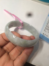 Load image into Gallery viewer, 51.8mm certified Type A 100% Natural light green Jadeite Jade bangle AQ37-0006