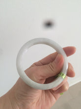 Load image into Gallery viewer, 57.7mm certificated type A 100% Natural light green/white Jadeite Jade bangle R70-0274