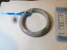 Load image into Gallery viewer, 55.5mm Certified 100% natural Type A green/purple/red (福禄寿)jadeite jade bangle AJ60-9898