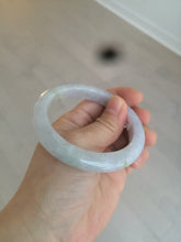Load image into Gallery viewer, 55.6mm Certified type A 100% Natural light green/purple/white Jadeite bangle AT24-1368