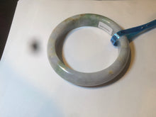 Load image into Gallery viewer, 55.5mm Certified 100% natural Type A green/purple/red (福禄寿)jadeite jade bangle AJ60-9898