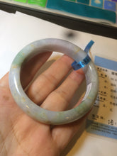 Load image into Gallery viewer, 55.5mm Certified 100% natural Type A green/purple/red (福禄寿)jadeite jade bangle AJ60-9898