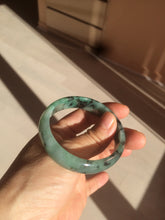 Load image into Gallery viewer, 51mm certified Type A 100% Natural green/blue oval Jadeite Jade bangle AQ41-2254
