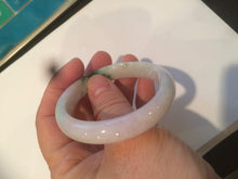 Load image into Gallery viewer, 49mm Certified Type A 100% Natural green purple oval Jadeite Jade bangle AM6-4137