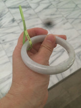 Load image into Gallery viewer, 57.7mm certificated type A 100% Natural light green/white Jadeite Jade bangle R70-0274