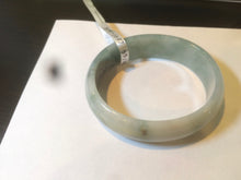 Load image into Gallery viewer, 51.5mm certified 100% natural Type A green/yellow oval jadeite jade bangle S30-1037