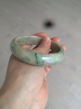 Load image into Gallery viewer, 59.5mm certified Type A 100% Natural sunny green gray yellow purple (FU LU Shou)Jadeite bangle D68-3750
