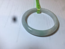 Load image into Gallery viewer, 53.4mm 100% natural Type A green/white jadeite jade bangle G73