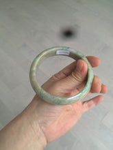 Load image into Gallery viewer, 59.5mm certified Type A 100% Natural sunny green gray yellow purple (FU LU Shou)Jadeite bangle D68-3750