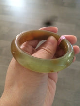 Load image into Gallery viewer, 52.9mm 100% Natural yellow/red/orange/gray Xiu Jade (Serpentine) (The Origin of Life) bangle A30