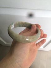 Load image into Gallery viewer, 59.5mm certified Type A 100% Natural sunny green gray yellow purple (FU LU Shou)Jadeite bangle D68-3750