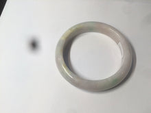 Load image into Gallery viewer, 56.2 mm certificated Type A 100% Natural light green/yellow/purple Jadeite Jade bangle AM7-7533
