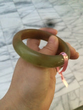 Load image into Gallery viewer, 52.9mm 100% Natural yellow/red/orange/gray Xiu Jade (Serpentine) (The Origin of Life) bangle A30