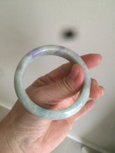 Load image into Gallery viewer, 53.8mm 100% natural Type A light green/purple jadeite jade bangle C49-2210