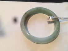 Load image into Gallery viewer, 54.5mm Certified Type A 100% Natural watery light green jadeite jade bangle D61
