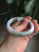 Load image into Gallery viewer, 55mm Certified 100% natural Type A green/purplejadeite jade bangle R77-2597