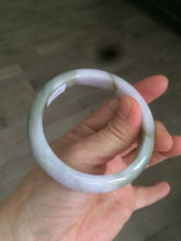 Load image into Gallery viewer, 55mm Certified 100% natural Type A green/purplejadeite jade bangle R77-2597