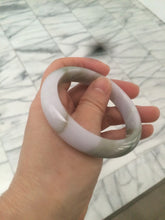 Load image into Gallery viewer, 55mm Certified 100% natural Type A green/purplejadeite jade bangle R77-2597