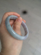Load image into Gallery viewer, 55.5mm certified Type A 100% Natural light green Jadeite Jade bangle D66-9679