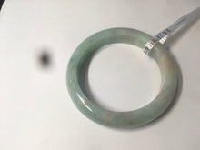 Load image into Gallery viewer, 56.7mm certified 100% natural type A sunny green yellow jadeite jade bangle AM10-0162
