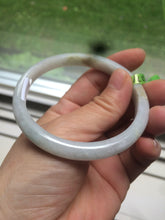 Load image into Gallery viewer, 57.7mm Certified Type A 100% Natural light green/yellow/white Jadeite Jade bangle N61-5752