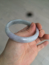 Load image into Gallery viewer, 55.5mm certified Type A 100% Natural light green Jadeite Jade bangle D66-9679