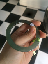 Load image into Gallery viewer, 52mm Certified Type A 100% Natural blue/dark green/black super thin Jadeite Jade bangle X62-7339