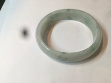 Load image into Gallery viewer, 52mm certified type A100% Natural green white oval Jadeite Jade bangle H148-1034
