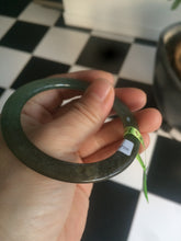 Load image into Gallery viewer, 52mm Certified Type A 100% Natural blue/dark green/black super thin Jadeite Jade bangle X62-7339