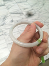 Load image into Gallery viewer, 57.7mm Certified Type A 100% Natural light green/yellow/white Jadeite Jade bangle N61-5752