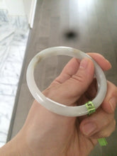 Load image into Gallery viewer, 57.7mm Certified Type A 100% Natural light green/yellow/white Jadeite Jade bangle N61-5752