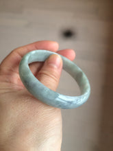 Load image into Gallery viewer, 51.5mm certified Type A 100% Natural green/purple/gray Jadeite Jade bangle C46-0457