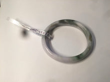 Load image into Gallery viewer, 50mm Certified Type A 100% Natural sunny green purple brown oval shape Jadeite Jade bangle AM12-4987
