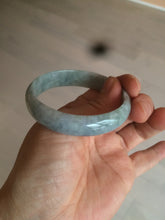 Load image into Gallery viewer, 51.5mm certified Type A 100% Natural green/purple/gray Jadeite Jade bangle C46-0457