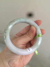 Load image into Gallery viewer, 56mm certified 100% Natural type A chubby round cut light green/purple Jadeite Jade bangle AJ20-4826