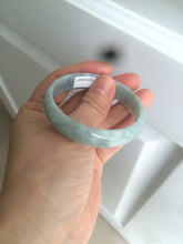 Load image into Gallery viewer, 51.5mm certified Type A 100% Natural green/purple/gray Jadeite Jade bangle C46-0457