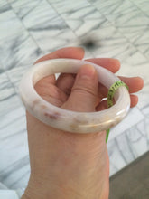 Load image into Gallery viewer, 56mm certificated Type A 100% Natural white/red/brown Jadeite Jade bangle AE24-5700