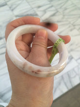 Load image into Gallery viewer, 56mm certificated Type A 100% Natural white/red/brown Jadeite Jade bangle AE24-5700