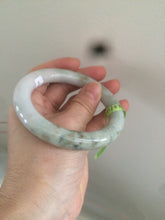 Load image into Gallery viewer, 56mm certified 100% Natural type A chubby round cut light green/purple Jadeite Jade bangle AJ20-4826