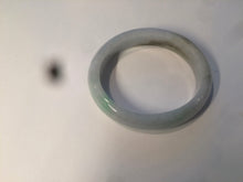 Load image into Gallery viewer, 51.3mm Type A 100% Natural green light Jadeite Jade oval bangle AM16