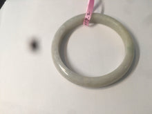 Load image into Gallery viewer, 57.5mm Certified Type A 100% Natural light green Jadeite Jade bangle AQ44